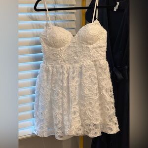 Size small white bridal romper